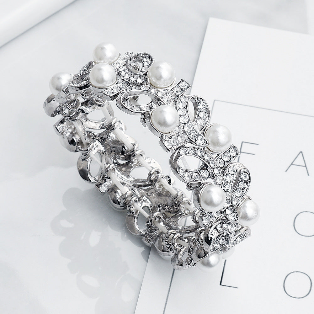 Pearl Silver Bracelet for Women