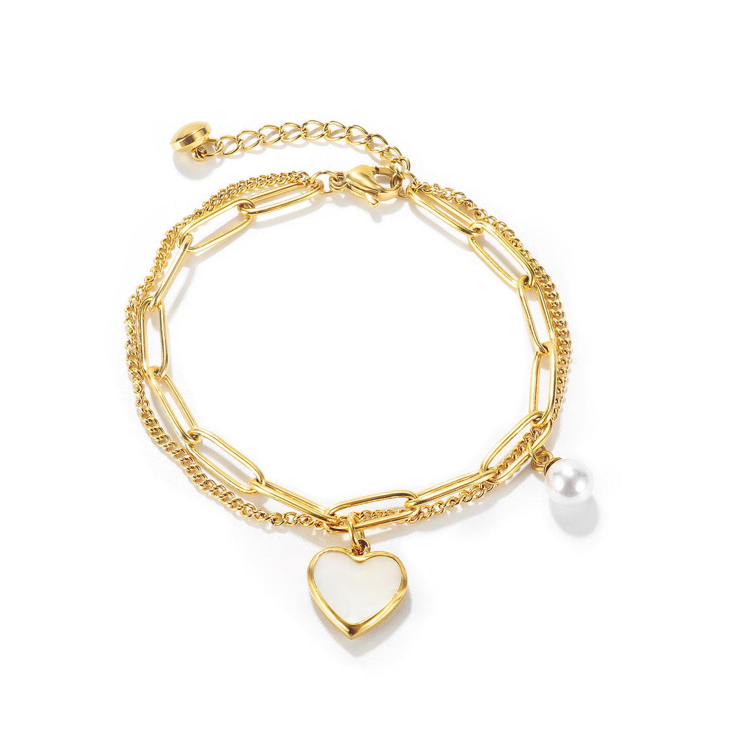 Fashion Heart Pendant Bracelet for Women