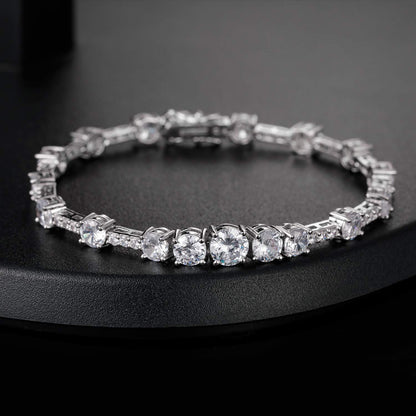 Moissan Diamond Silver Bracelet for Women