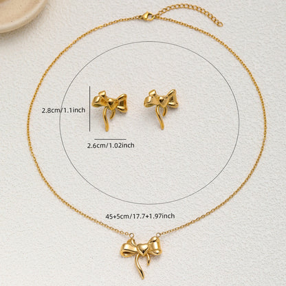 18K Gold Ribbon Style Necklaces For Women