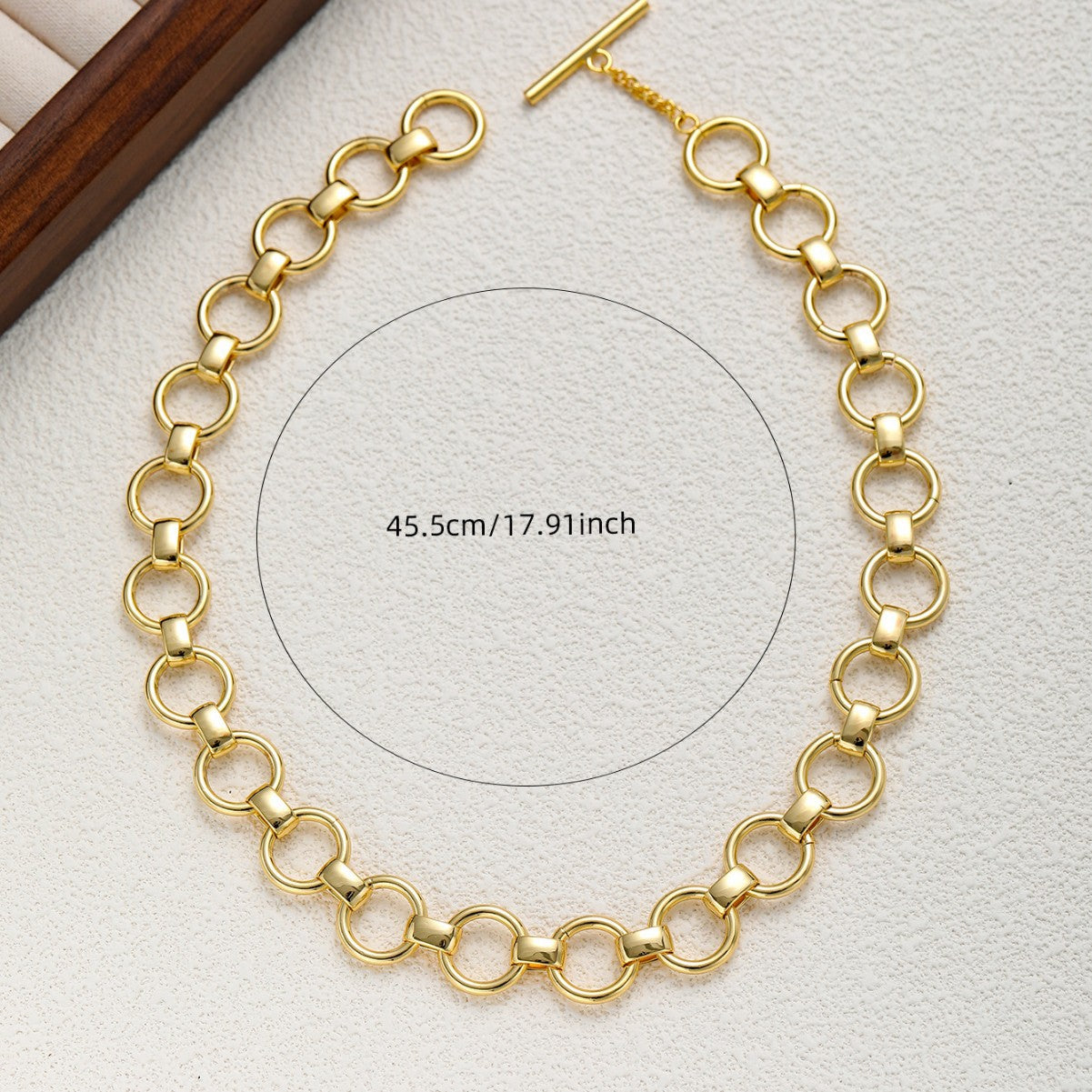 18K Gold Round Necklaces For Women