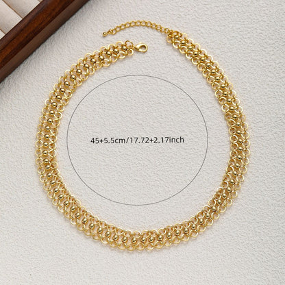 18K American Style Geometric Shape Necklaces For Women