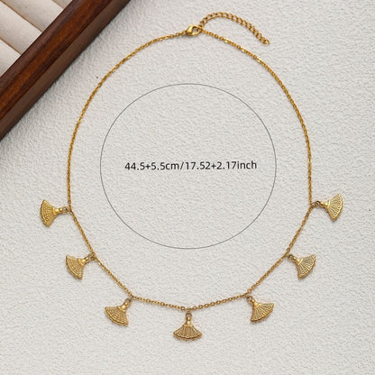 18K Gold Skirt Shape Necklaces For Women