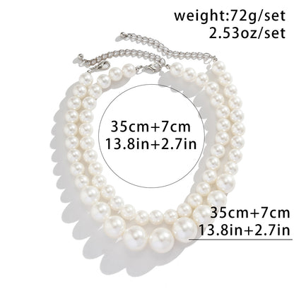 Stacked Pearl Necklace for Women