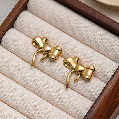 18K Gold Ribbon Style Necklaces For Women