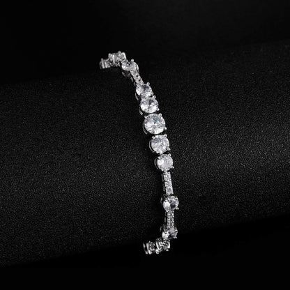 Moissan Diamond Silver Bracelet for Women