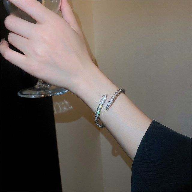 S925 Silver Snake Bracelet for Women