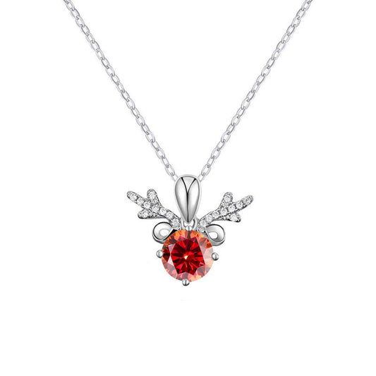 S925 Fashion Moissanite Diamonds Necklace for Women