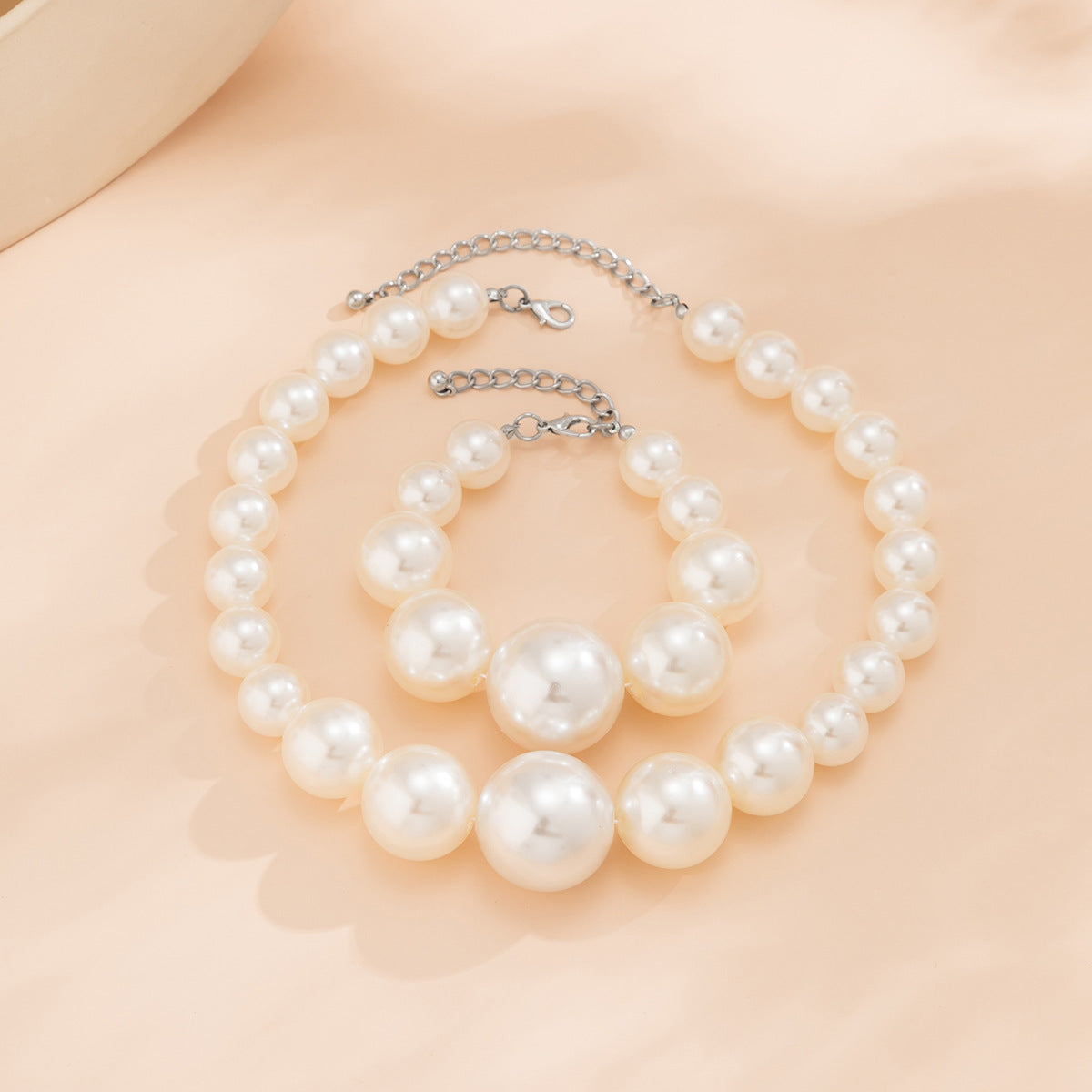 Pearl Collection Set for Women (Necklace/Bracelet/Earrings)