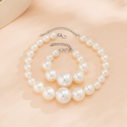 Pearl Collection Set for Women (Necklace/Bracelet/Earrings)