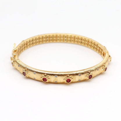 18K Gold Plated Gemstone Bracelet for Women