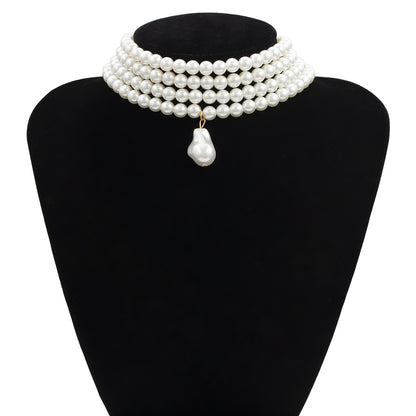 Stacked Pearls Necklace for Women