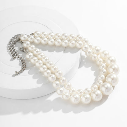 Stacked Pearl Necklace for Women