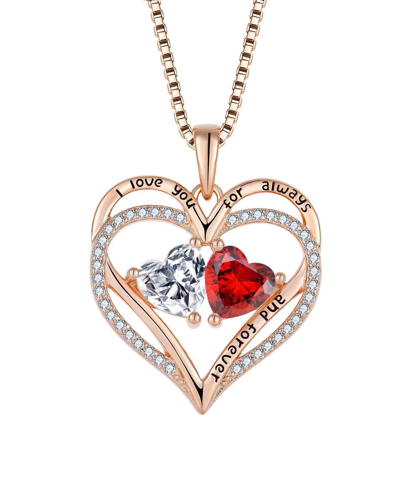 S925 Heart Pendant with Zirconia Necklace for Women