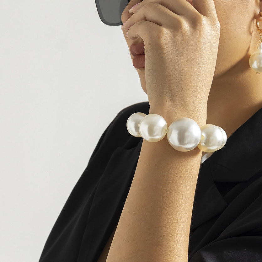 Pearl Collection Set for Women (Necklace/Bracelet/Earrings)