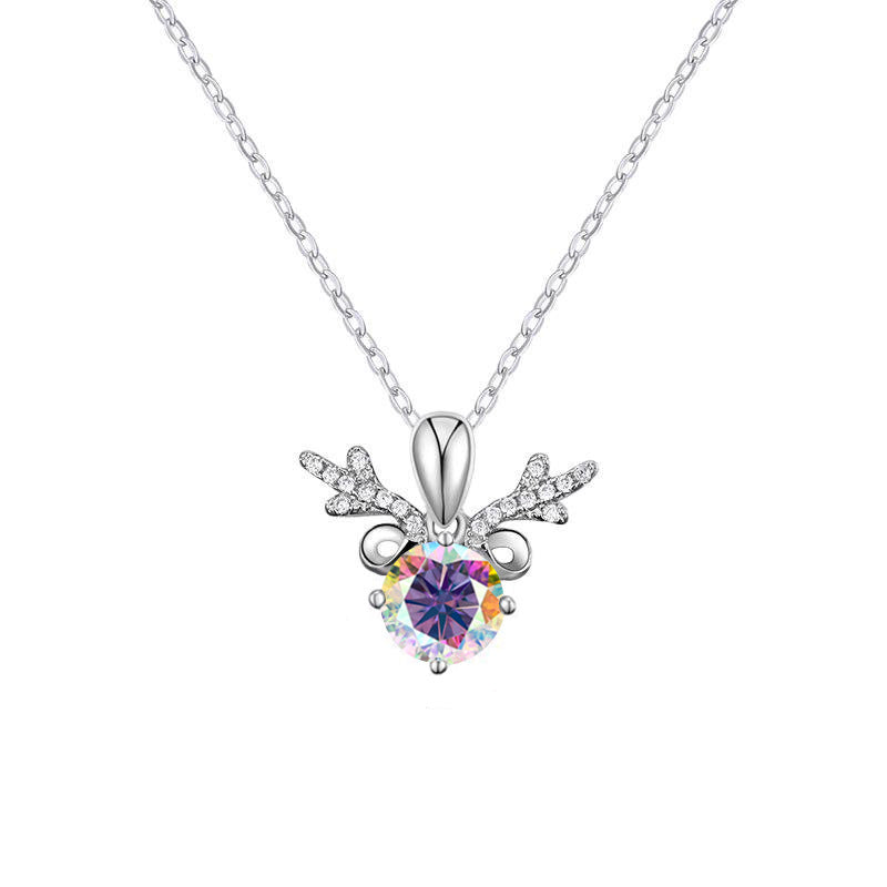 S925 Fashion Moissanite Diamonds Necklace for Women