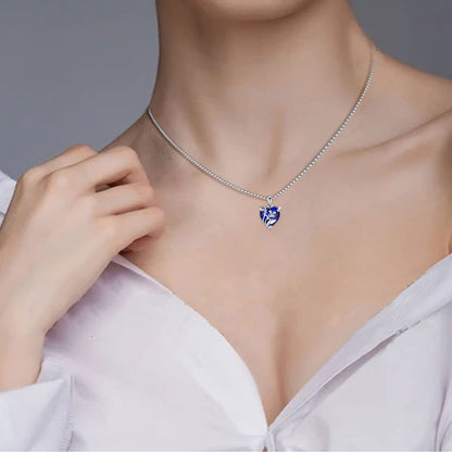 S925 Heart Pendant Necklace for Women