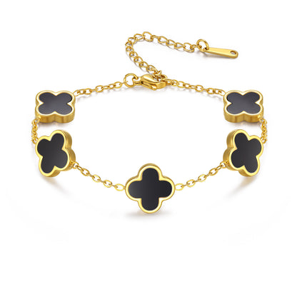 Four leaf clover 18K Women's Bracelet