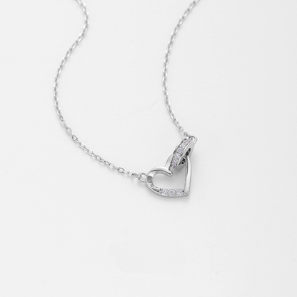 Collar de mujer S925 con colgante en forma de corazón