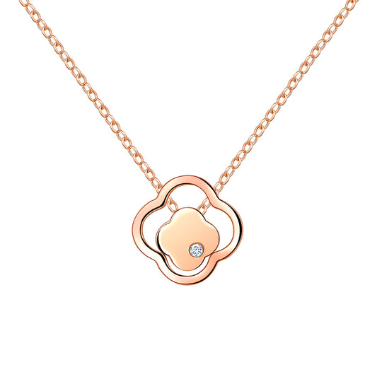 Four leaf clover 18K Women's Necklace