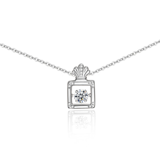 PERDEER S925 Diamonds Perfume Bottle Necklaces For Women