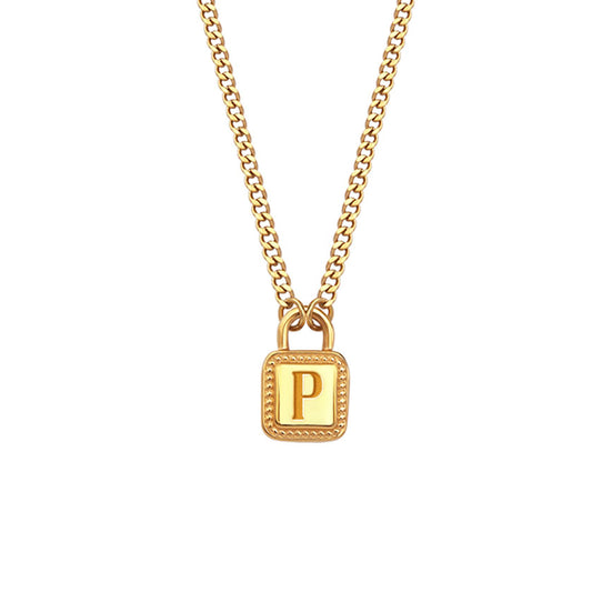 Alphabet Series Gold Necklaces For Women