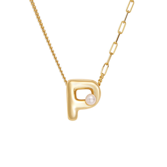 Alphabet Series Gold  Necklaces For Women