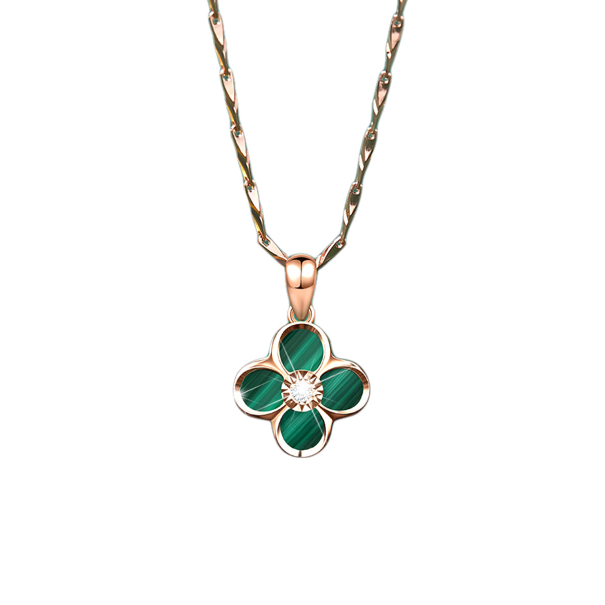 Four leaf clover 18K Women's Necklace