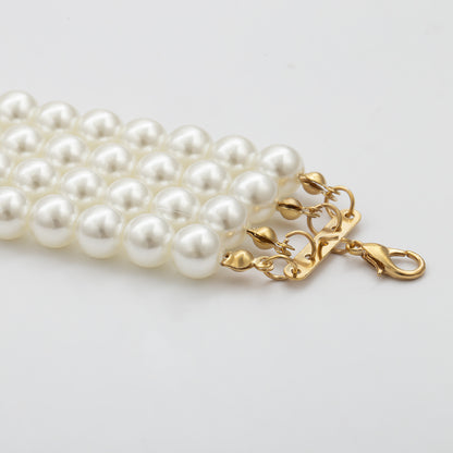 Stacked Pearls Necklace for Women