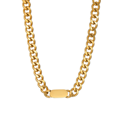 Collier pour femme avec chaîne cubaine