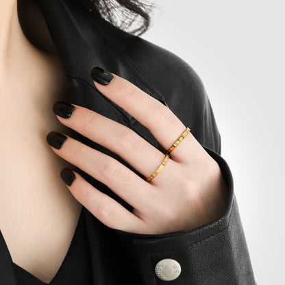 Love Shaped Gold Rings For Women