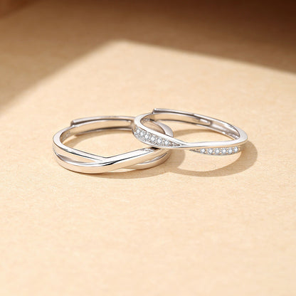 S925 Silver Lovers Rings