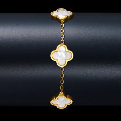 Four leaf clover 18K Women's Bracelet