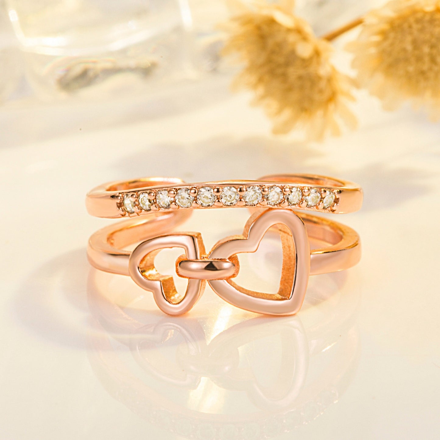 S925 Heart Series Women's Rings