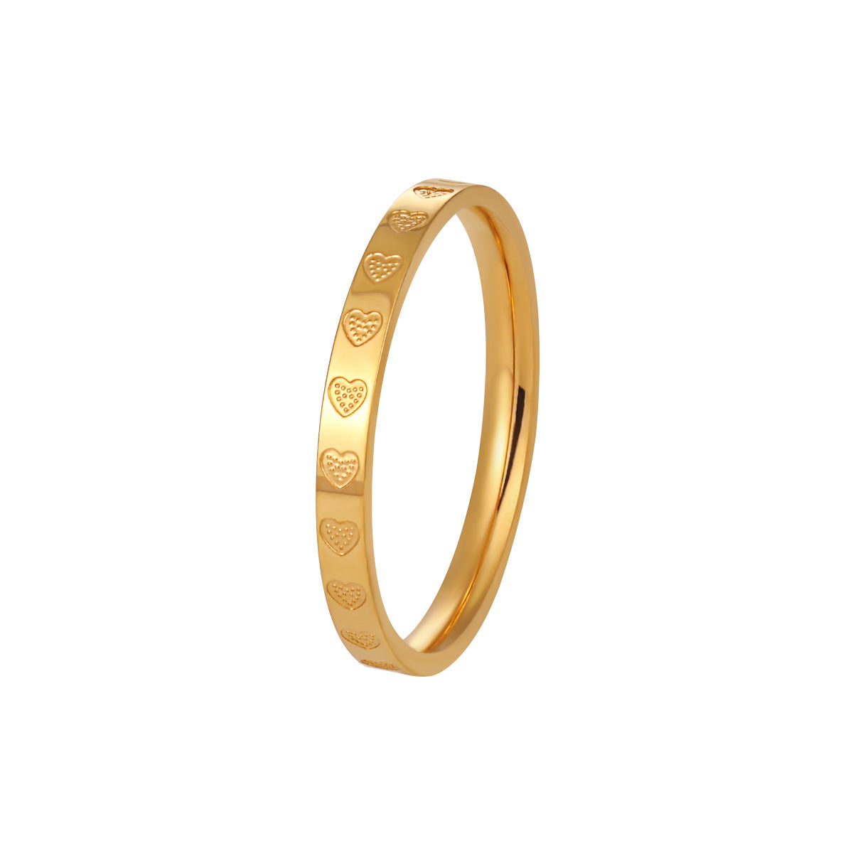 Love Shaped Gold Rings For Women