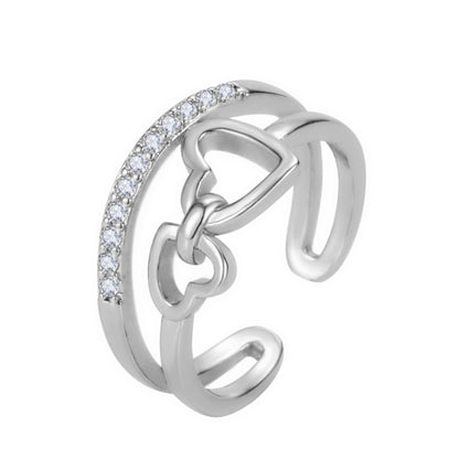 S925 Heart Series Women's Rings