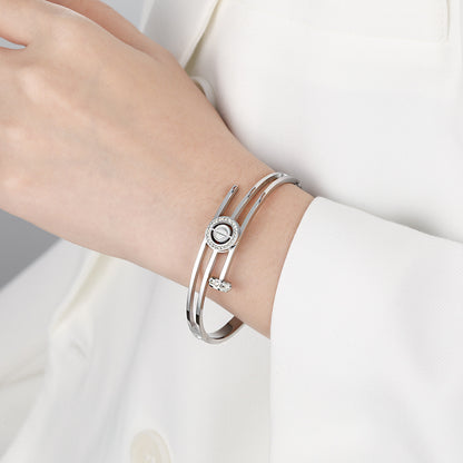 Round Nail Series Silver Bracelet Women