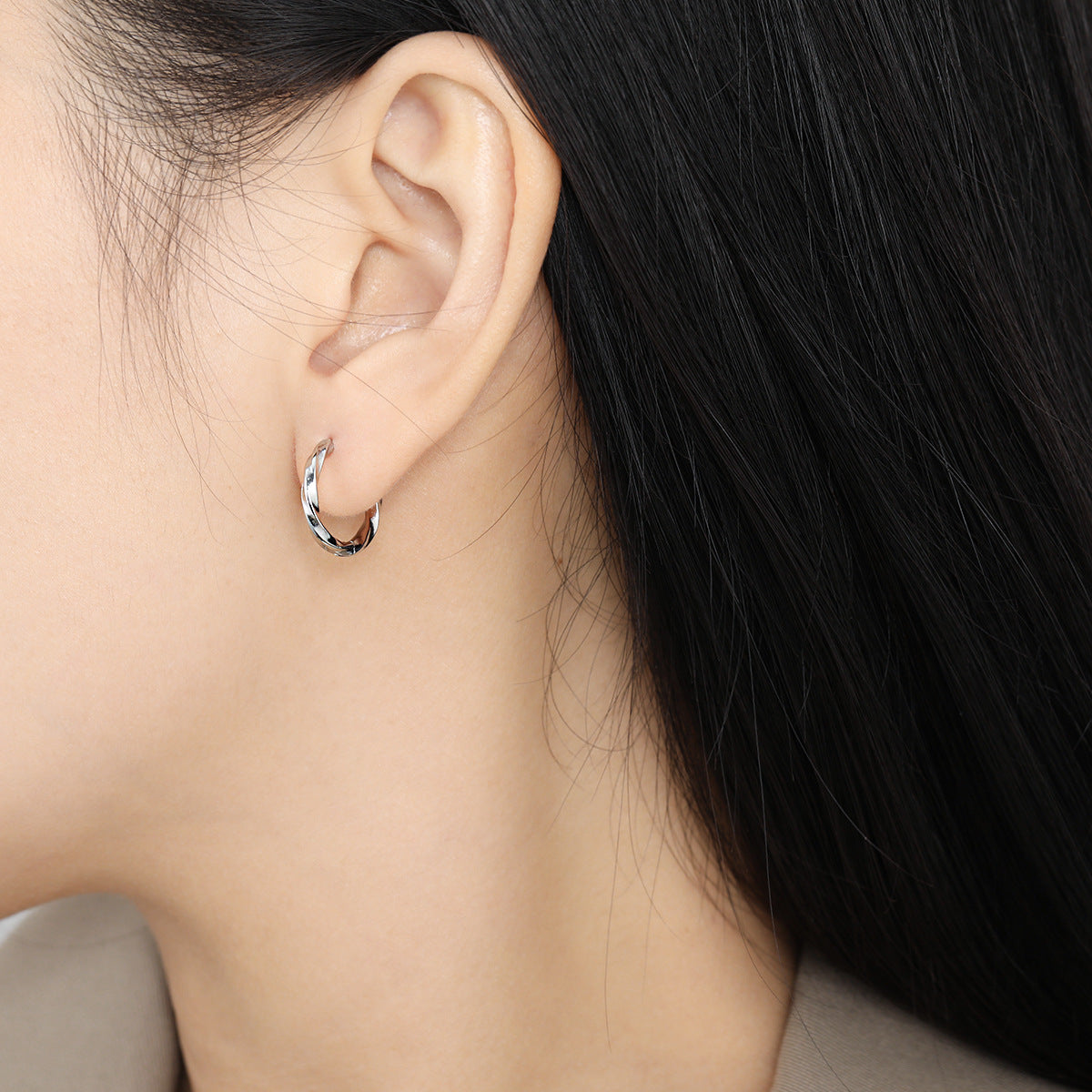 Möbius Series Gold Earrings for Women