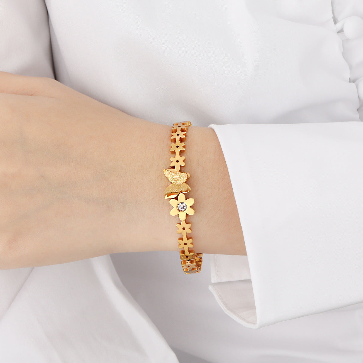 Butterfly Series  Gold Bracelet for Women