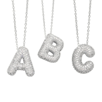 Alphabet Series Gold/Silver Necklaces For Women