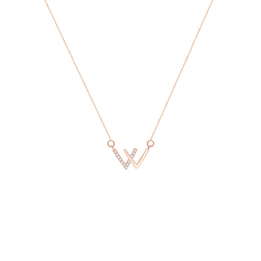 Alphabet Series Gold/Silver Necklaces For Women