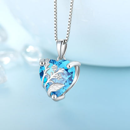 S925 Heart Pendant Necklace for Women