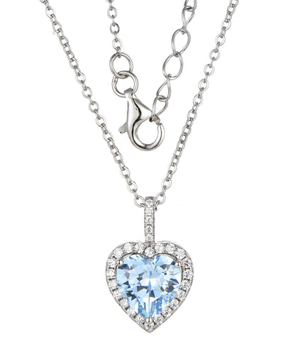 S925 Heart Pendant with Moissanite Diamonds Necklace for Women