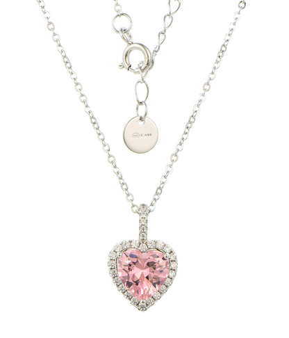 S925 Heart Pendant with Moissanite Diamonds Necklace for Women