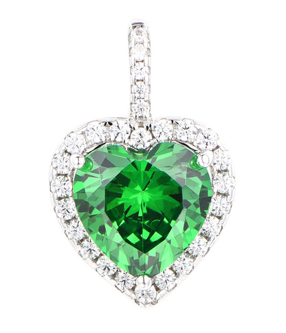 S925 Heart Pendant with Moissanite Diamonds Necklace for Women