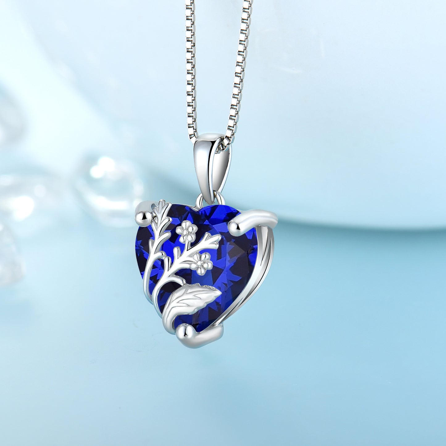 S925 Heart Pendant Necklace for Women