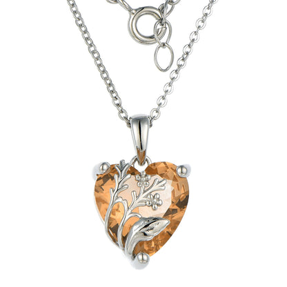 S925 Heart Pendant Necklace for Women