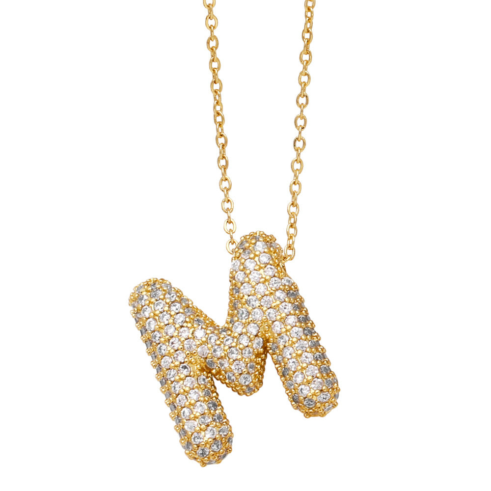 Alphabet Series Gold/Silver Necklaces For Women