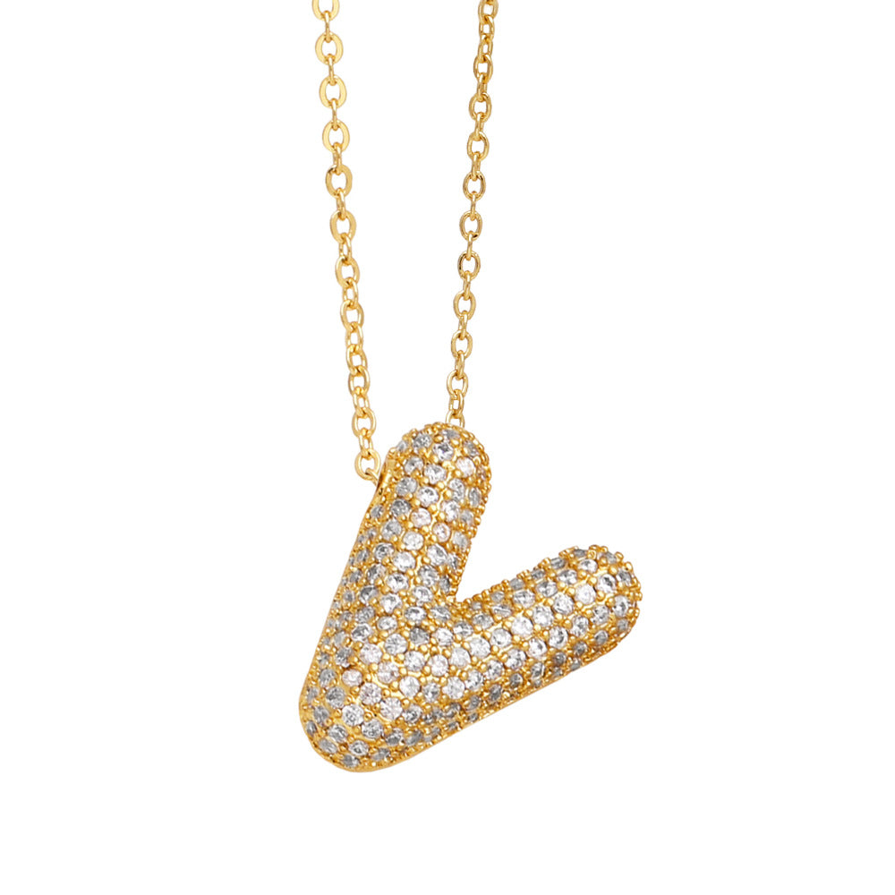 Alphabet Series Gold/Silver Necklaces For Women